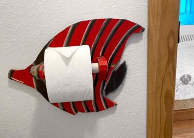 Room 3 - toilet paper holder in shape of fish