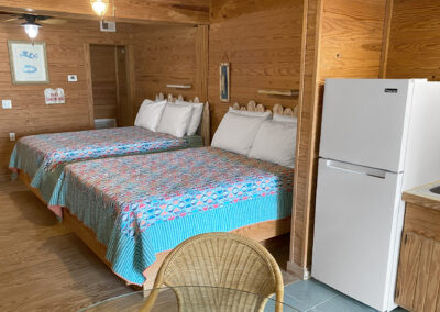 Room 6 - 2 double beds and refrigerator