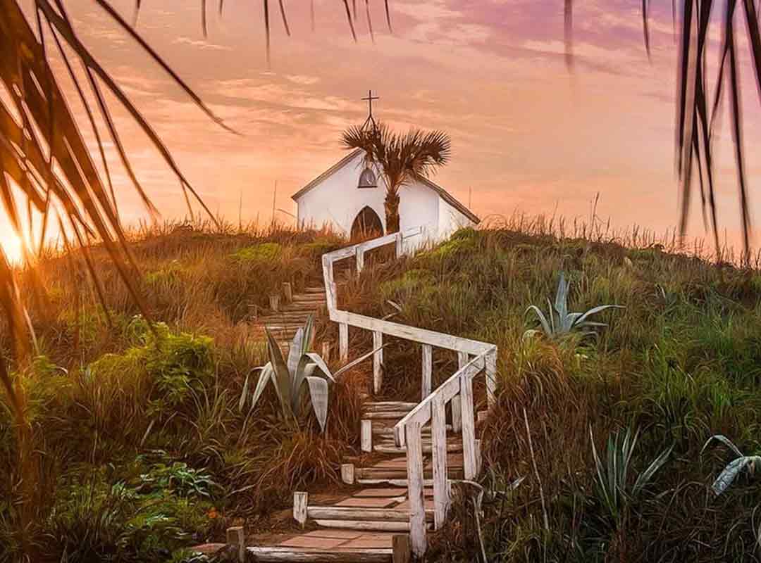 Painting of the Chapel on the Dunes