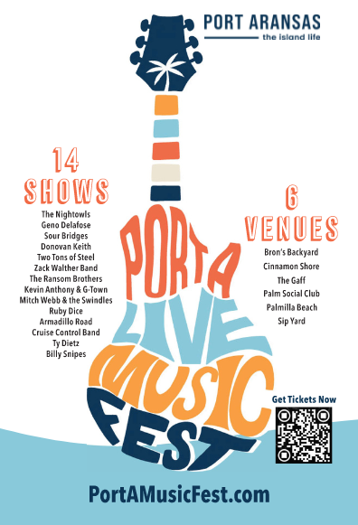 Port A Music Fest illustration of logo as a guitar