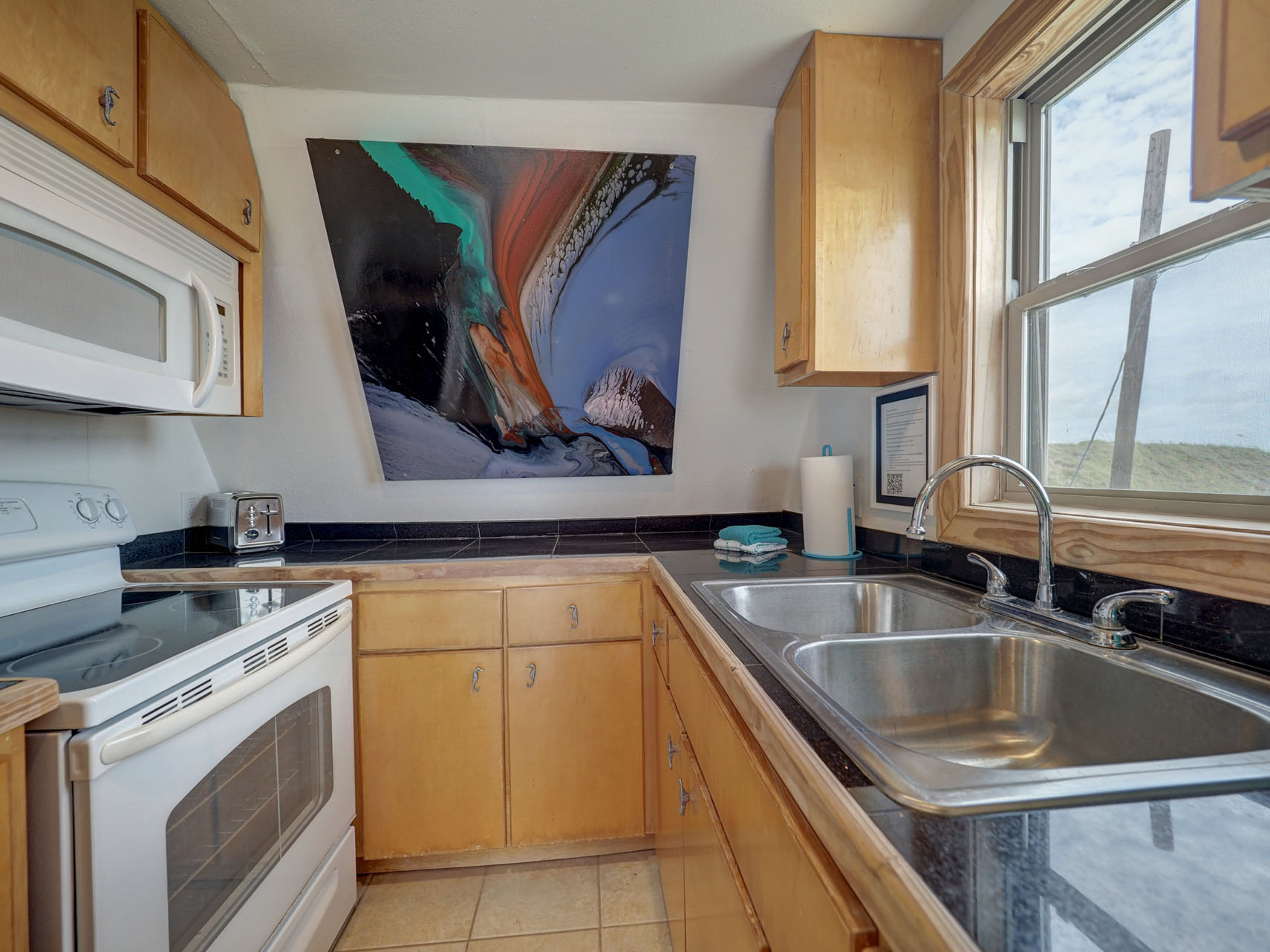 Stove and sink