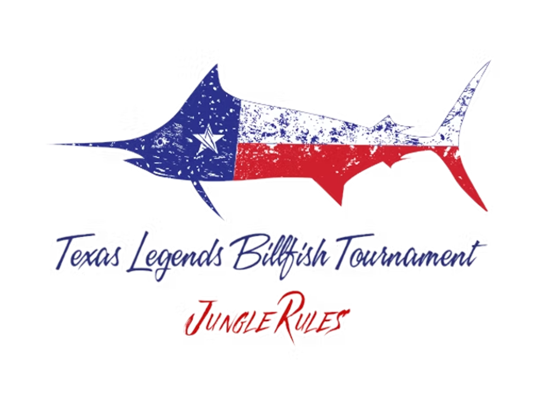 Texas Legends logo - red white and blue billfish
