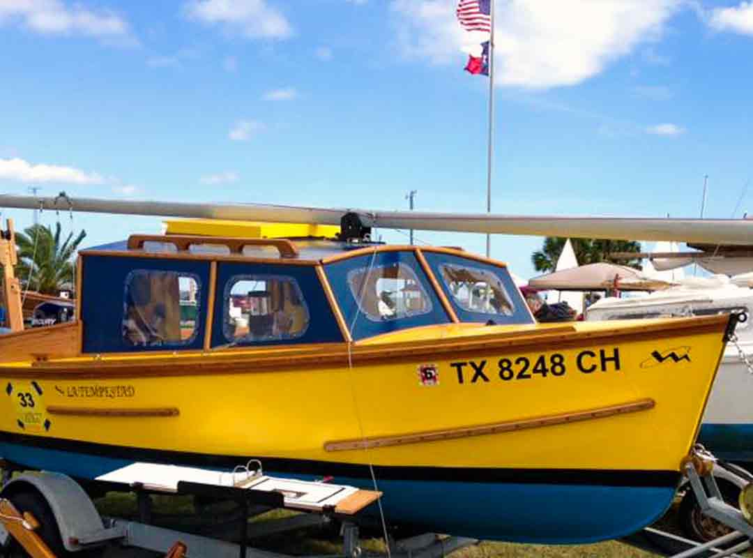 yellow wooden boat